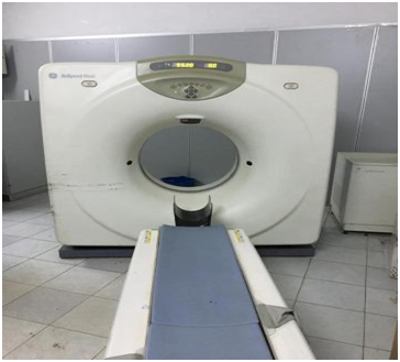 جهاز التصوير الطبقي بالمستشفى الوطني (المصدر: الإنترنت)