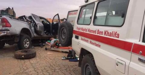 أحد الحوادث في محيط بوتلميت ـ المصدر أحمدو ولد بلال طبيب بمستشفى حمد