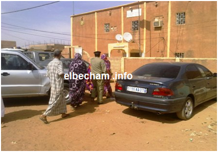 صورة الفتاة  وهي تدخل مفوضية الشرطة بالاك خاص 