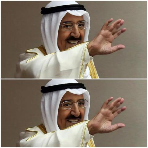 أمير الكويت الشيخ صباح الأحمد الجابر الصباح، الذي توفي في 29 أيلول/سبتمبر عن 91 سنة، كان عميد الدبلوماسية وحكيم العرب © أ ف ب
