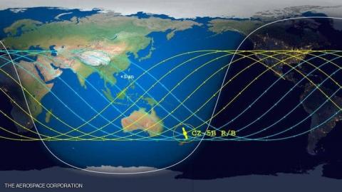 الصاروخ سيخترق غلاف الأرض الجوي فوق منطقة قرب نيوزيلندا