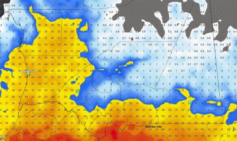خارطة الأمطار التراكمية المتوقعة من اليوم وحتى مساء الأحد 21 سبتمبر الجاري بإذن الله تعالى   