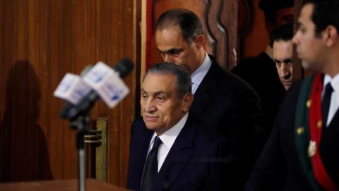 الرئيس المصري الأسبق حسني مبارك رويترز ارشيف 