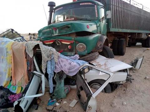 صورة من الحادث لحظة وقوعه