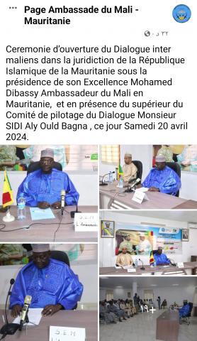 السفير المالي بانواكشوط محمد ديباسي أعفي من مهامه بينما كان يترأس جلسة للحوار بين الأطياف السياسية المالية المغتربة في موريتانيا