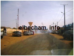 جانب من تفريق المتظاهرين في ألاك بمسيلات الدموع