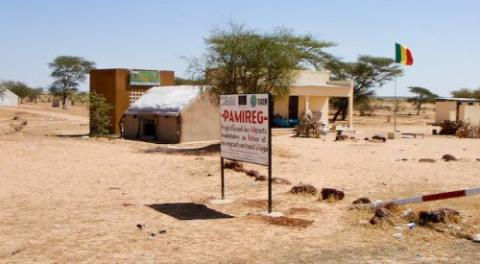 معبر حدودي بين موريتانيا ومالي 