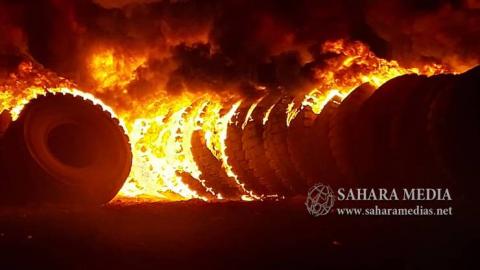صورة من الحريق (صحراء ميديا)